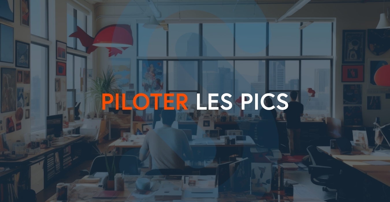 Espace de travail en flex office un jour de forte affluence